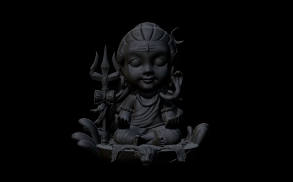 Divine Bal Shiva Meditating 6 inches