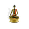 Buddha Idol for Home Decor – Antique Gold Painted | Meditation Statue for Temple, Car Dashboard & Gifts