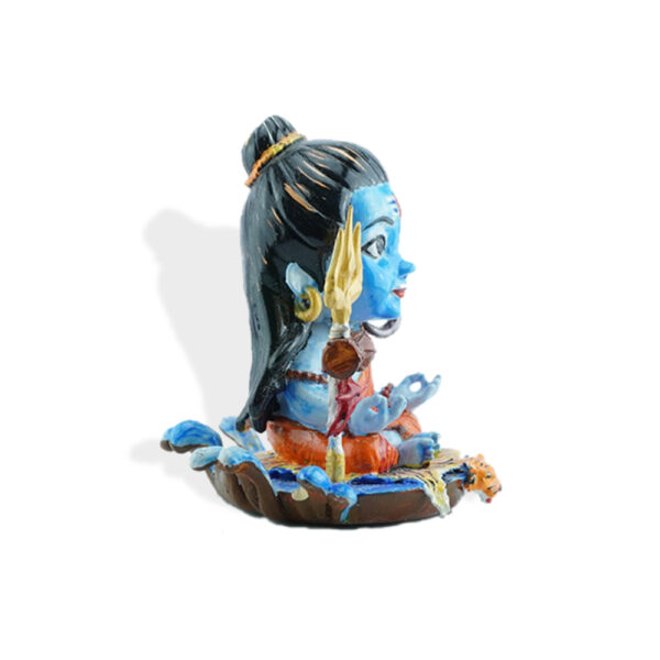 left Meditating Baal Shiva Idol – Handcrafted 3D Resin Showpiece for Home Decor, Car Dashboard & Temple