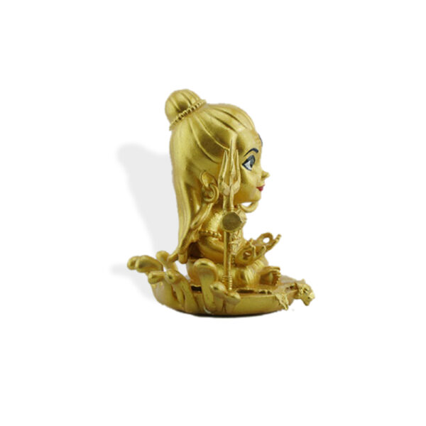 Meditating Baal Shiva Idol – Handcrafted 3D Resin Showpiece for Home Decor, Car Dashboard & Temple