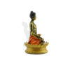 Buddha Idol for Home Decor – Antique Gold Painted | Meditation Statue for Temple, Car Dashboard & Gifts