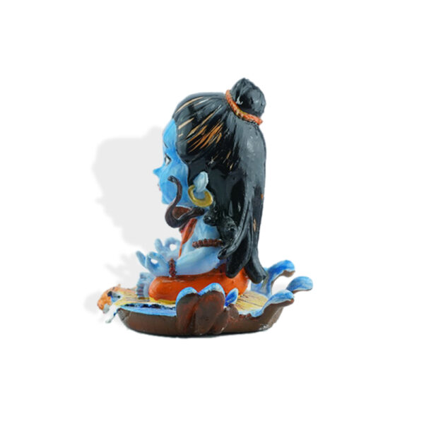right Meditating Baal Shiva Idol – Handcrafted 3D Resin Showpiece for Home Decor, Car Dashboard & Temple