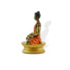 Buddha Idol for Home Decor – Antique Gold Painted | Meditation Statue for Temple, Car Dashboard & Gifts